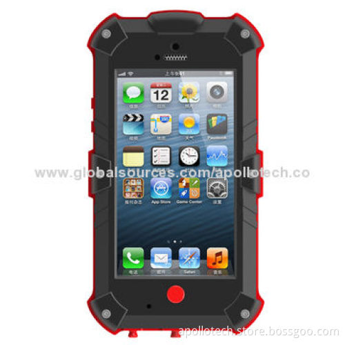 Phone Case for iPhone 5/5S with IP65 Waterproof/Dust-proof Level, Made of PC + ABS Raw Materials
